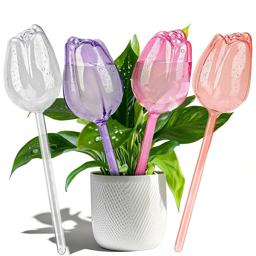 Self Watering Insert - 2/4 Stück Tulpenförmige Selbstbewässernde Pflanzgefäße, Pflanzeneinsätze,