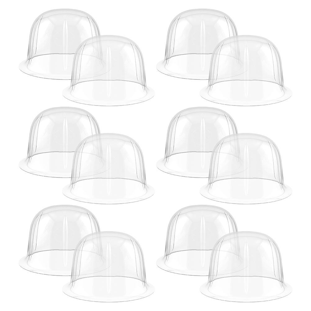 12er-Set Hutständer aus durchs – Plastic Dome Clear Bewertung und Preis