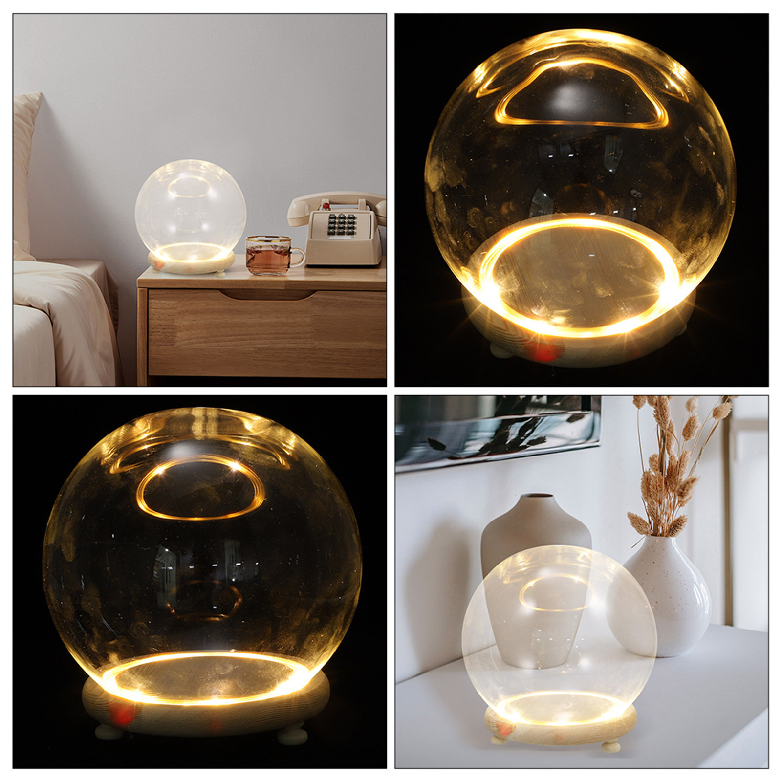 Klare Glaskuppel mit Holzsocke – Plastic Dome Clear Bewertung und Preis